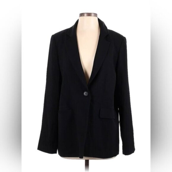 Revolve Chelsea28 Oversized Printed Dotted Lightweight Minimalist Blazer S - Picture 1 of 9